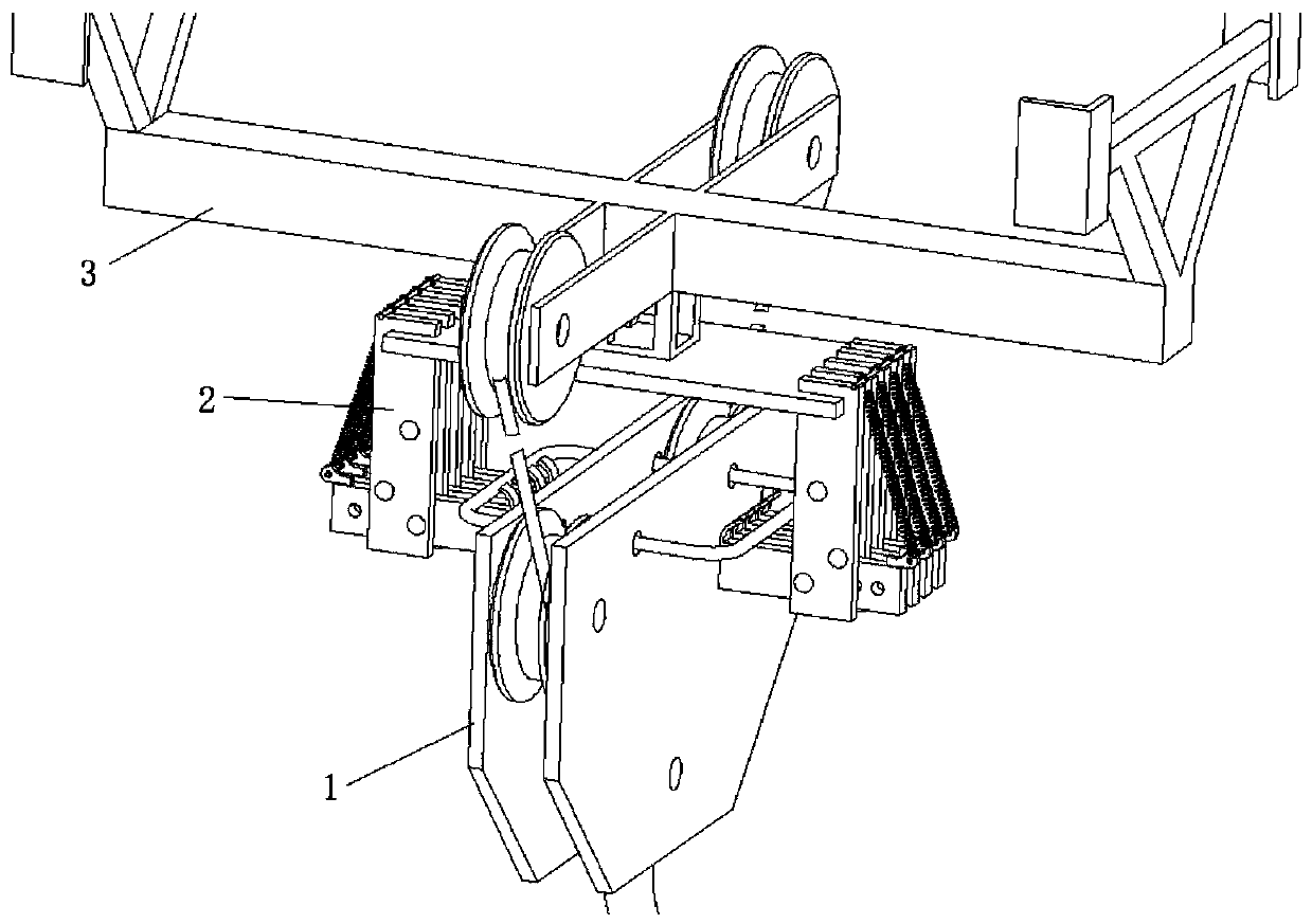 Tower crane hook anti-falling device