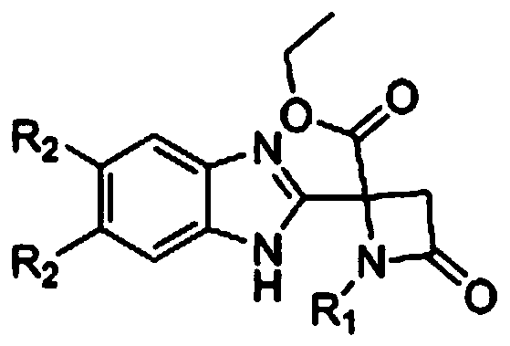 A kind of benzimidazole azetidinone derivative and its application in antitumor drug