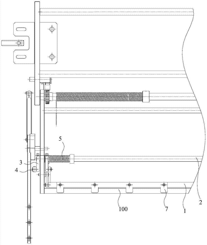 Cloth pressing device of mechanical cloth press