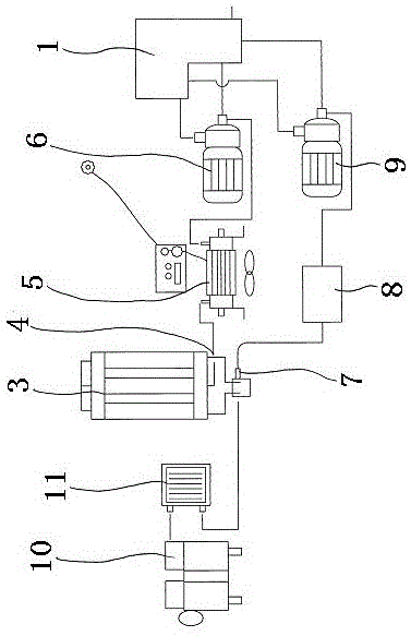 Environment-friendly crop deinsectization, sterilization and supplementary fertilizer liquid preparation device