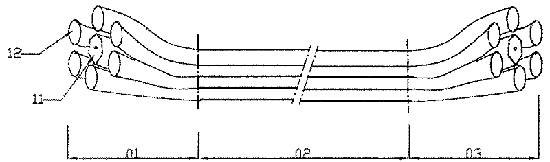 Preparation method of full optical fiber laser synthesizer