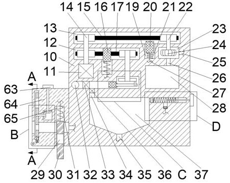 Sandblasting device with adjustable nozzle size and dust reduction function