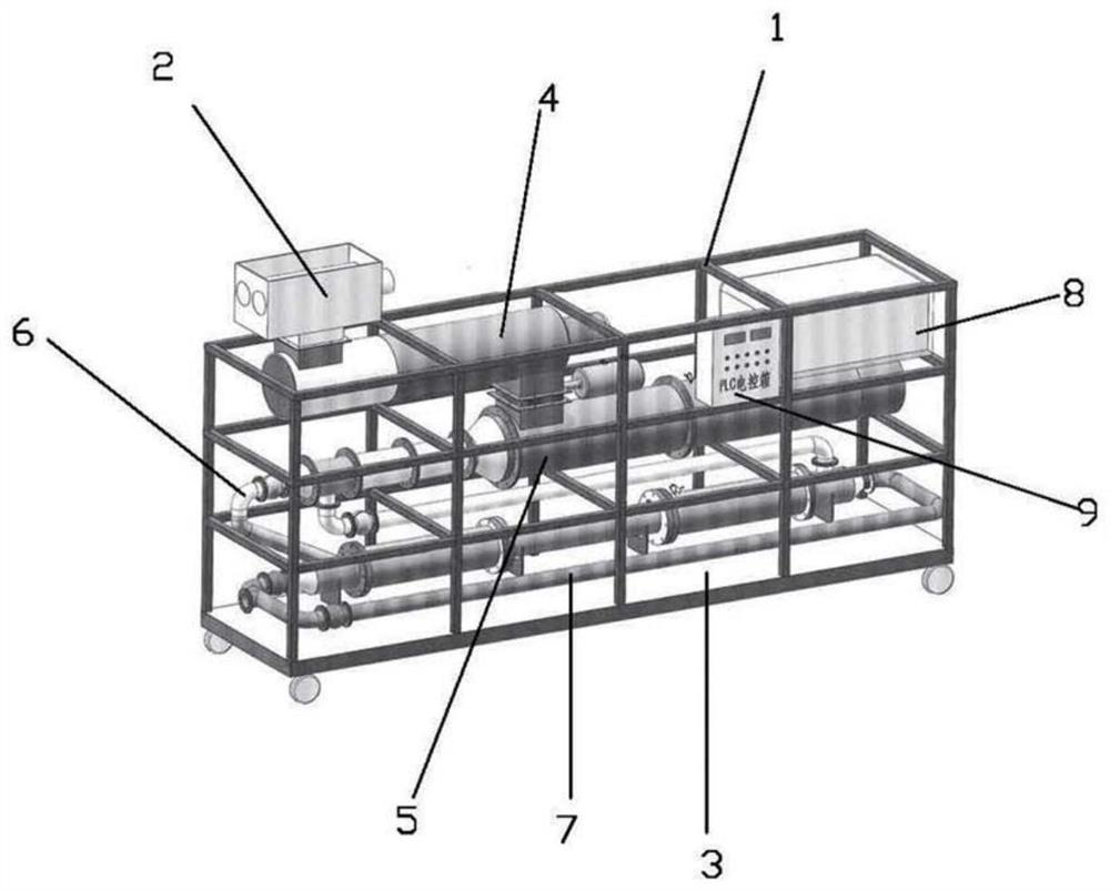 Airtight conveying equipment for dry and wet materials