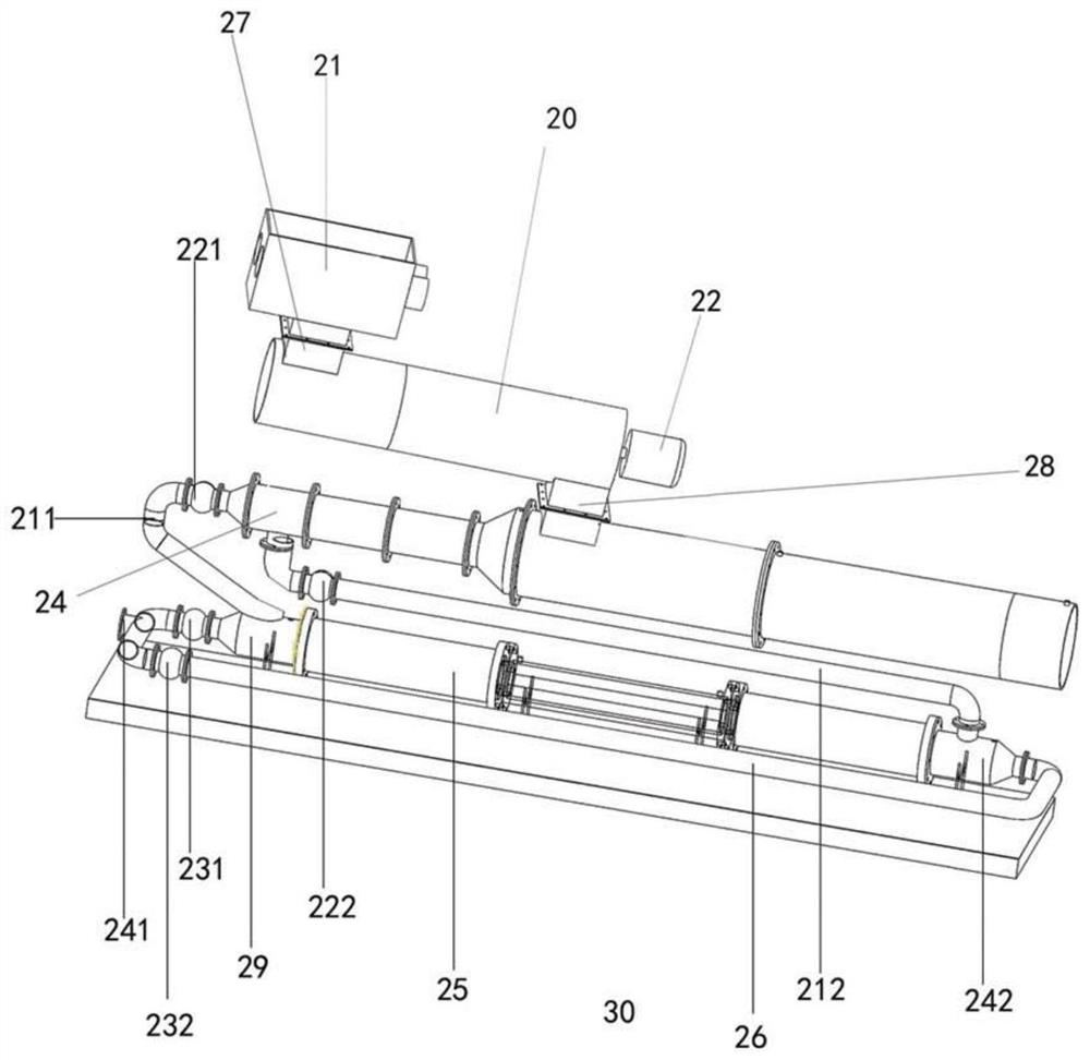 Airtight conveying equipment for dry and wet materials