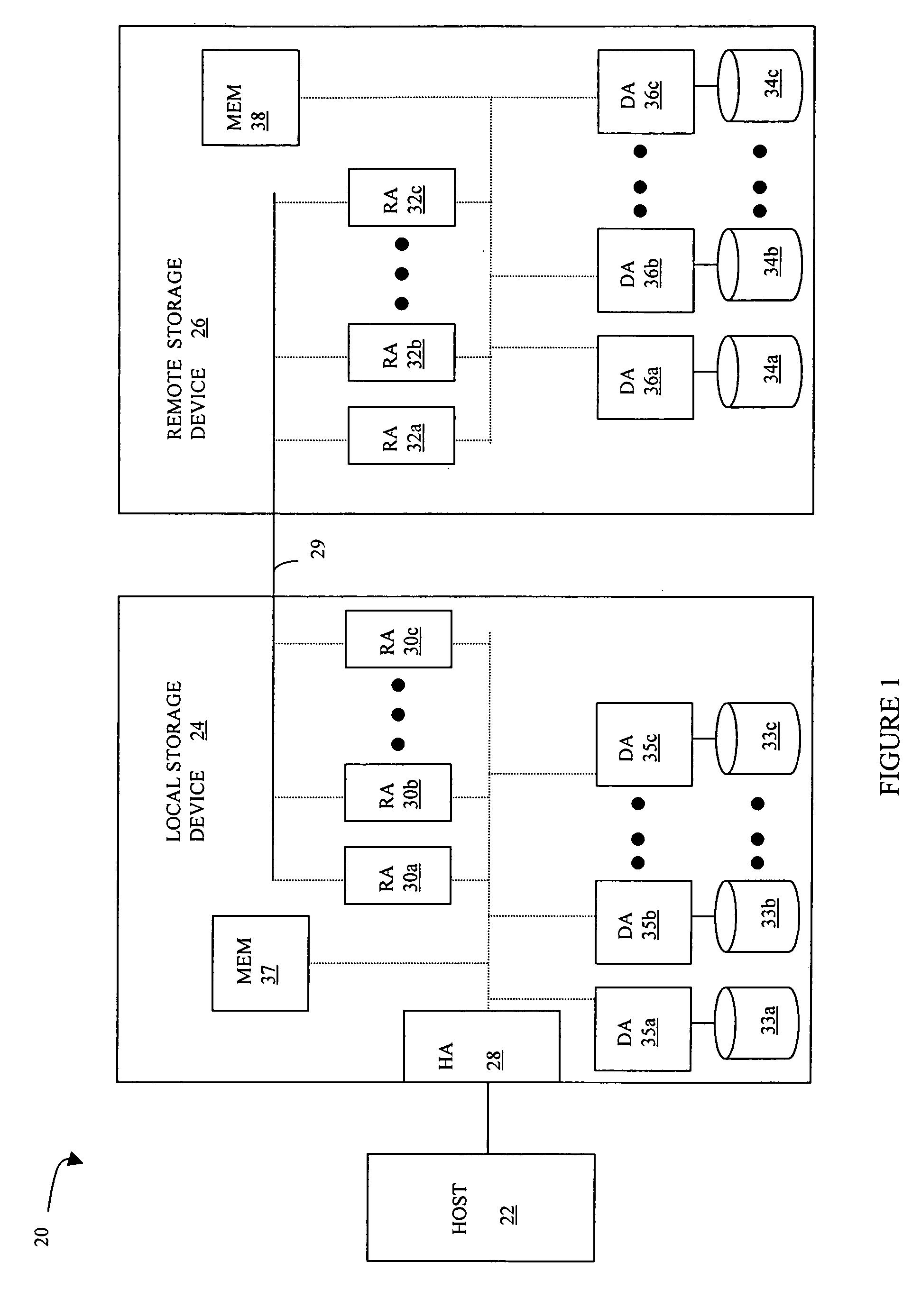 Data recovery for virtual ordered writes for multiple storage devices