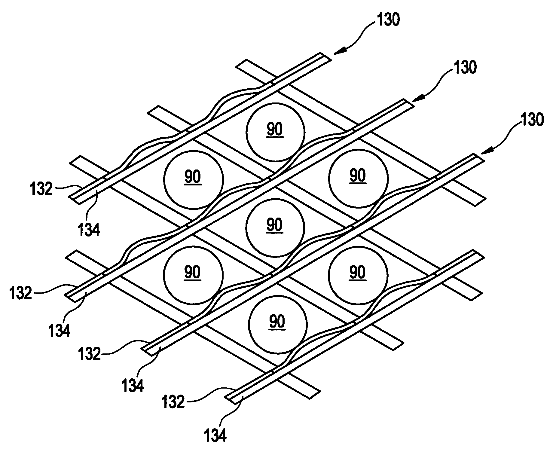 Anti-vibration support for steam generator heat transfer tubes and method for making same