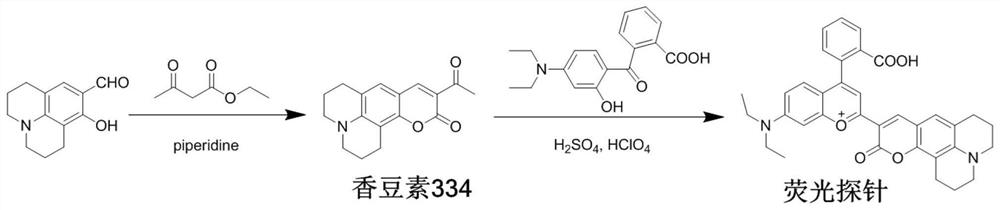 Preparation and application of a ratiometric fluorescent probe for peroxynitroso