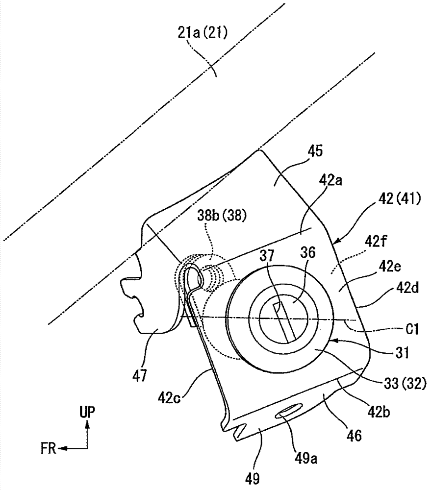 Lock cylinder maintaining structure for bestride type vehicle and method thereof