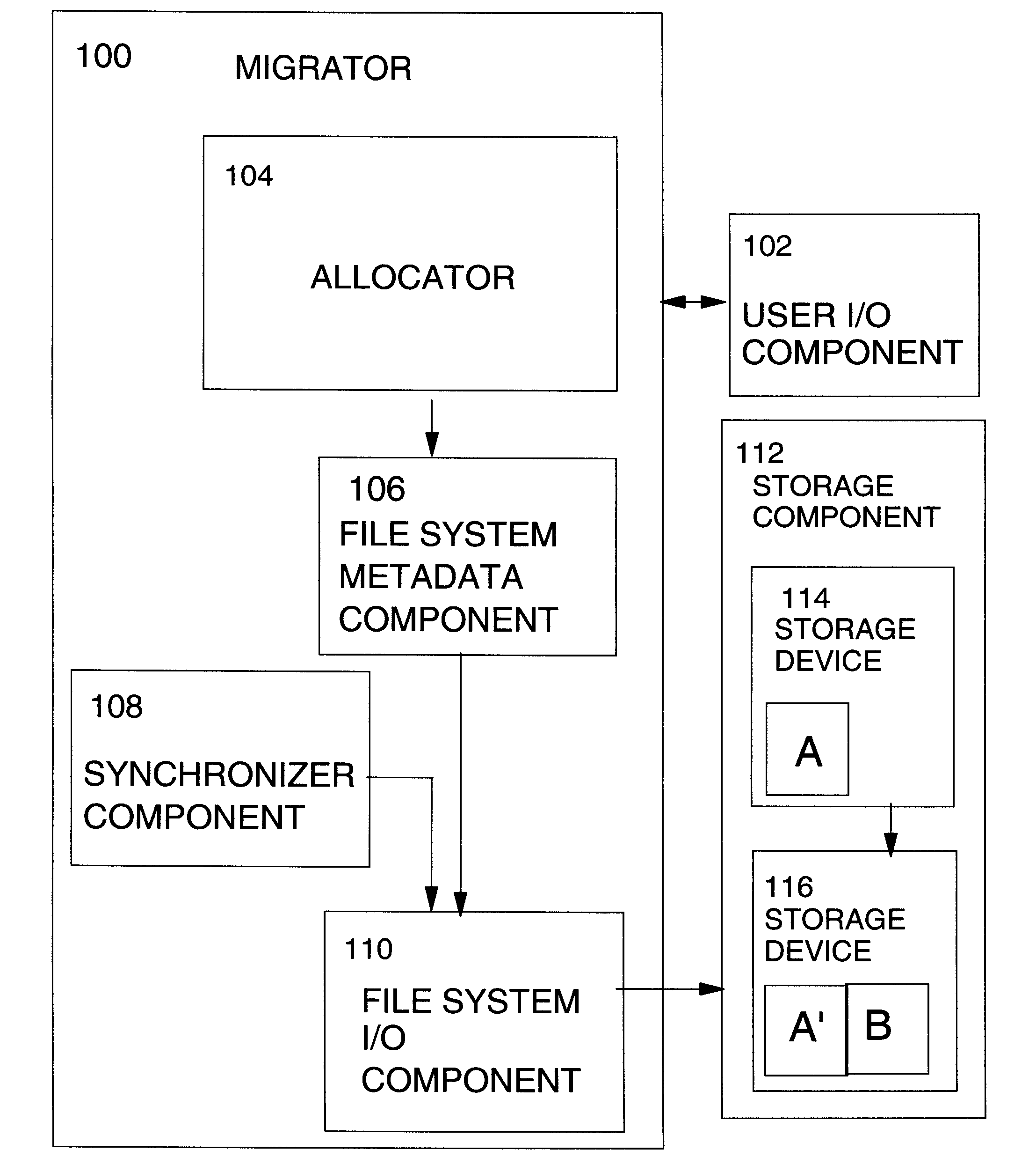 Non-disruptive file system element reconfiguration on disk expansion