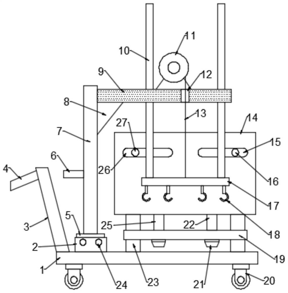 Cargo moving device for logistics