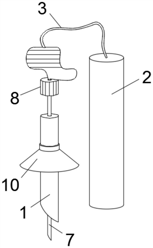 Hepatopathy department examination device with blood coagulation function