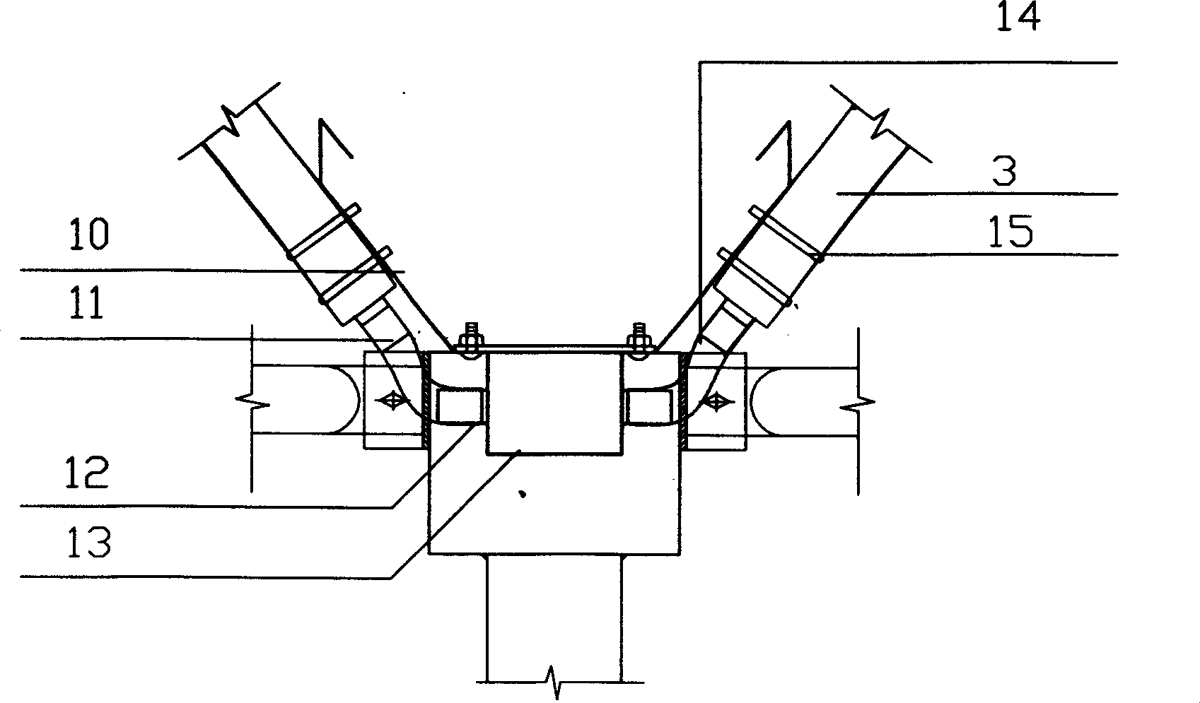 Pipeline temp-lowering system using circulating underground water for joint greenhouses