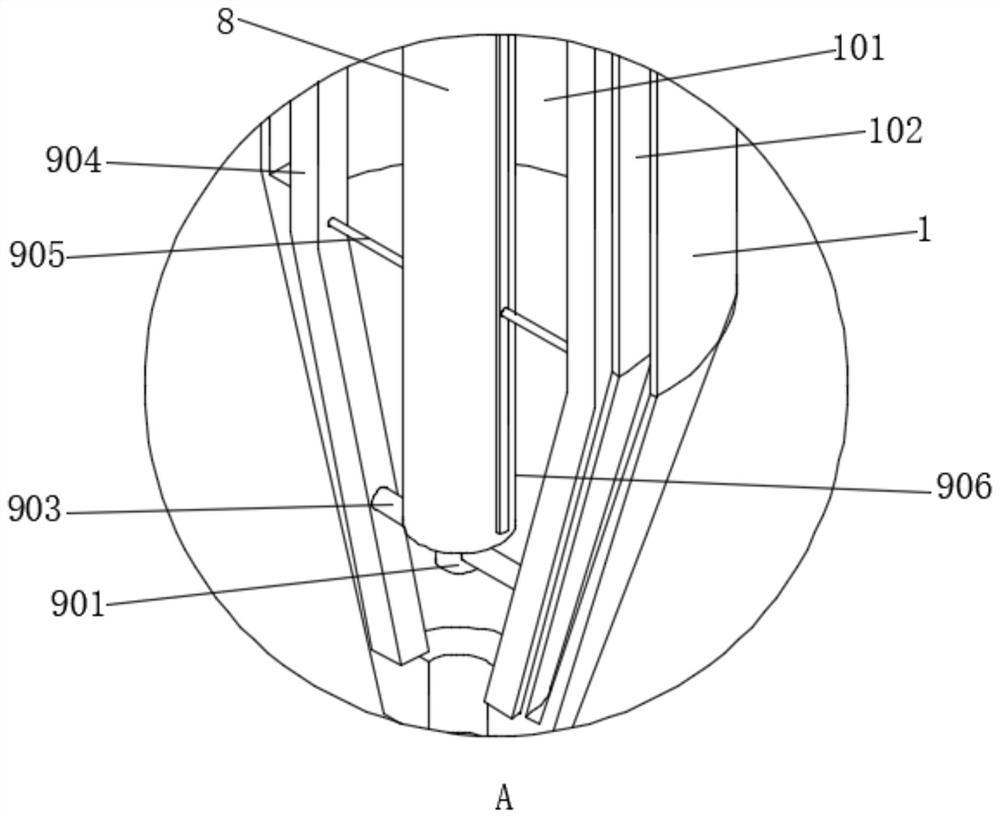 Granulation and crystallization device used in sodium metasilicate preparation process