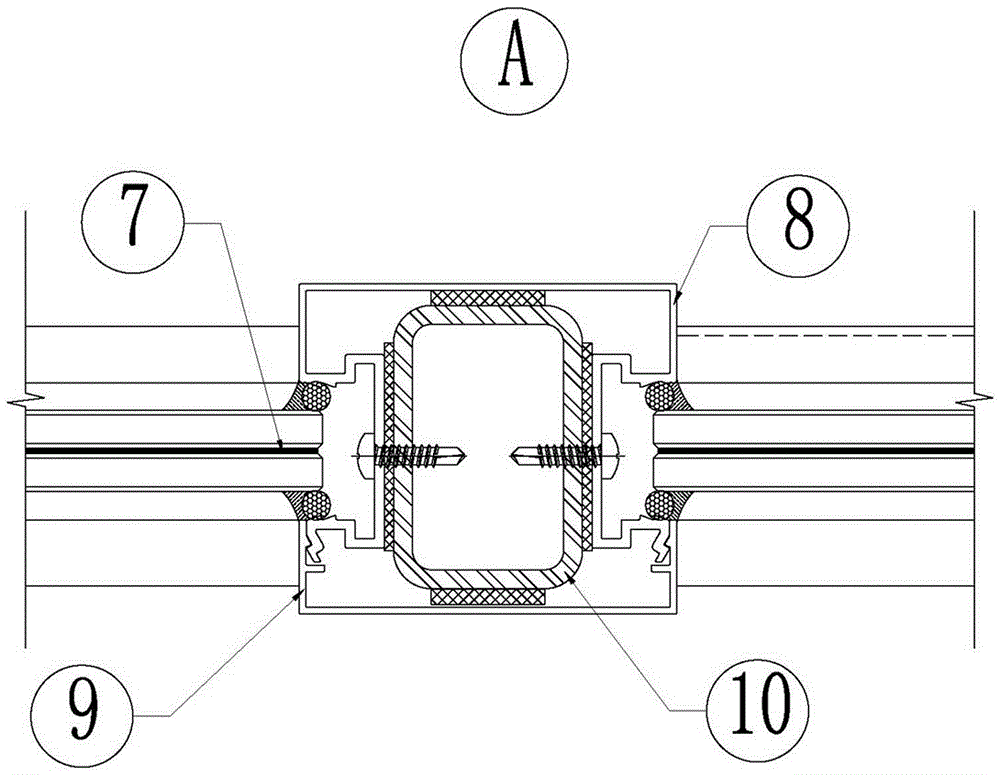 Construction method of high-rise building glass guardrail