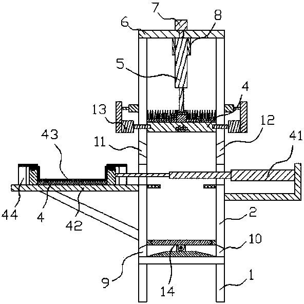 Oil refining mechanism capable of achieving integrated exclusion of residua