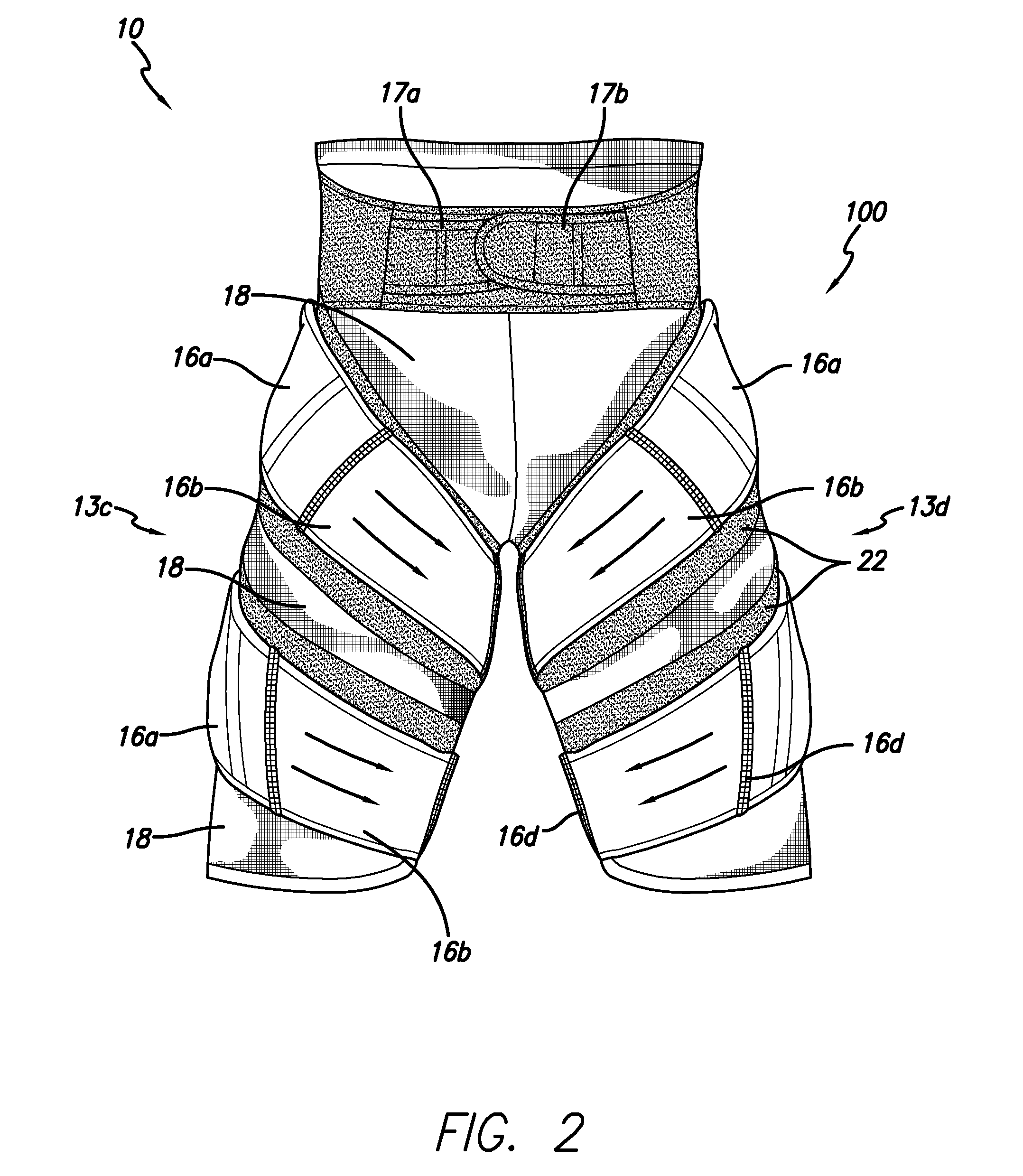 Posture improving garment