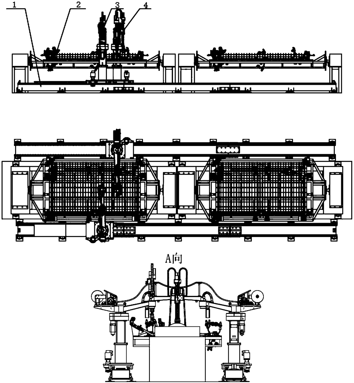 Guardrail welding method based on guardrail welding equipment