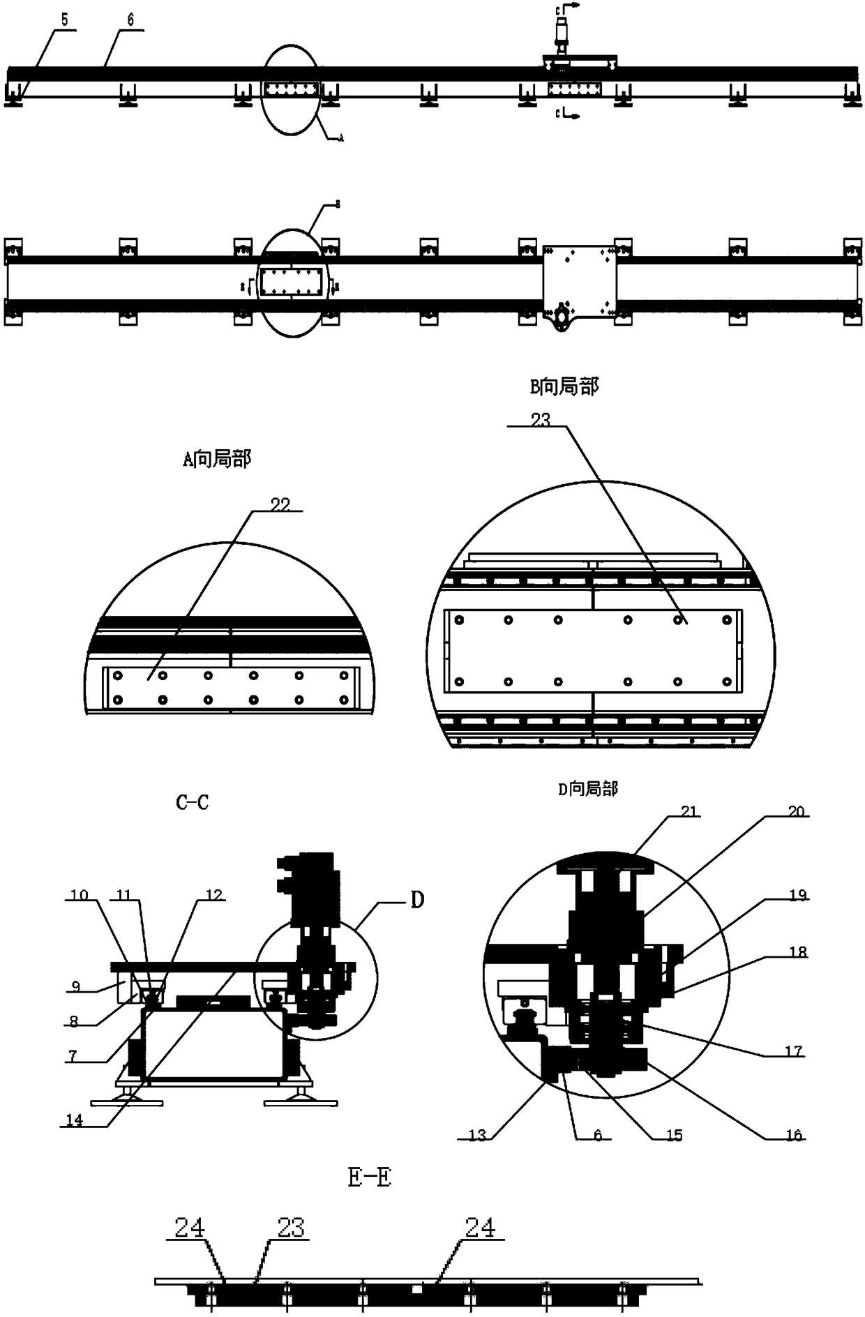 Guardrail welding method based on guardrail welding equipment