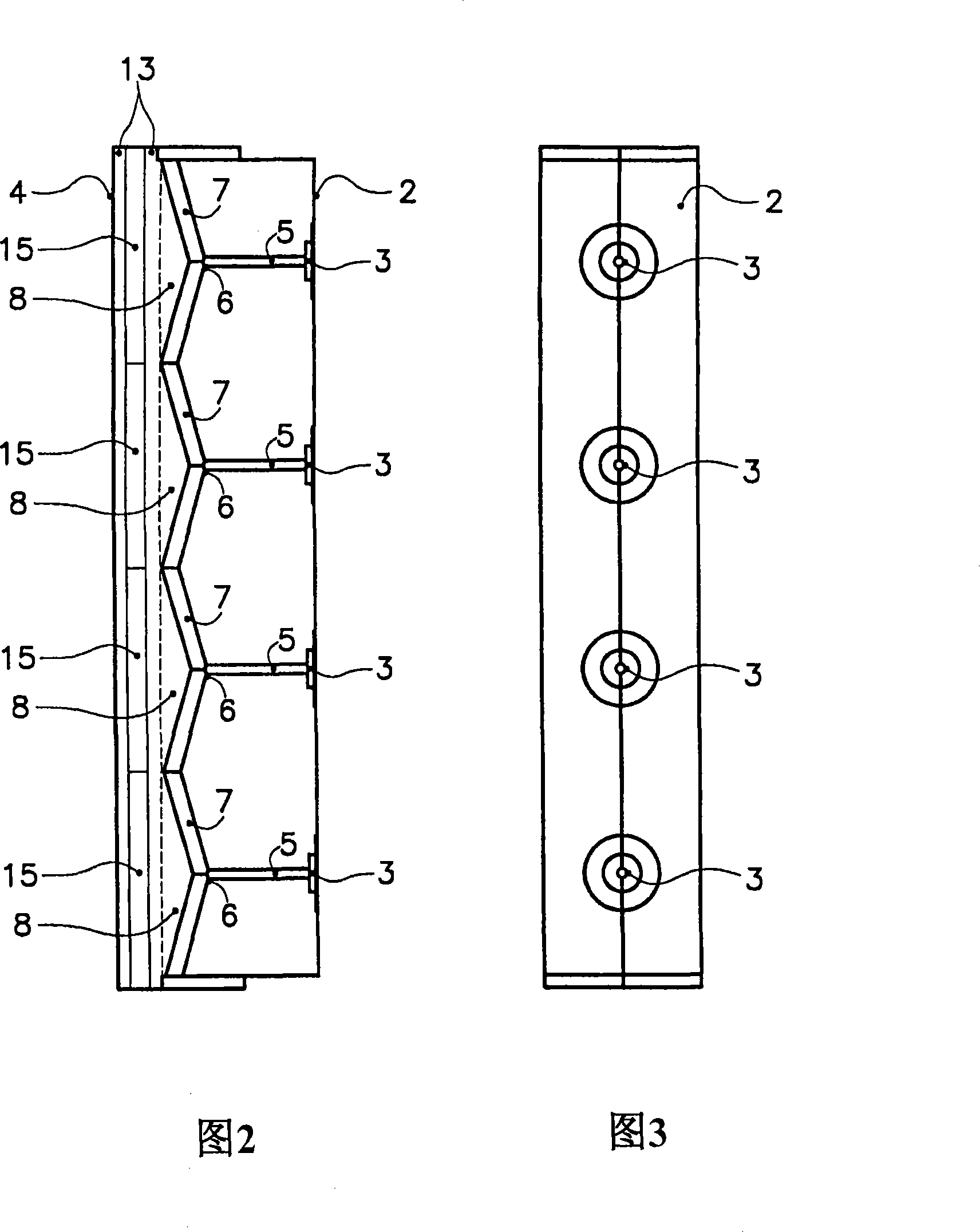 Die for producing very wide, flat, plastic-based structures