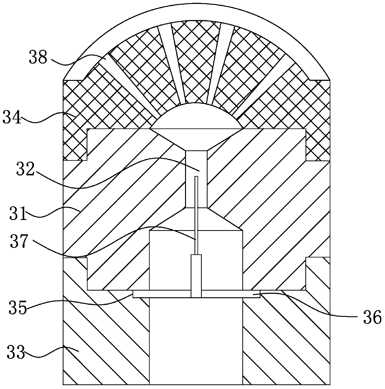 A atomization dust removal device for a garbage disposal station