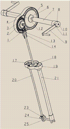 Foot-stepping and hand-cranking double-driving bicycle