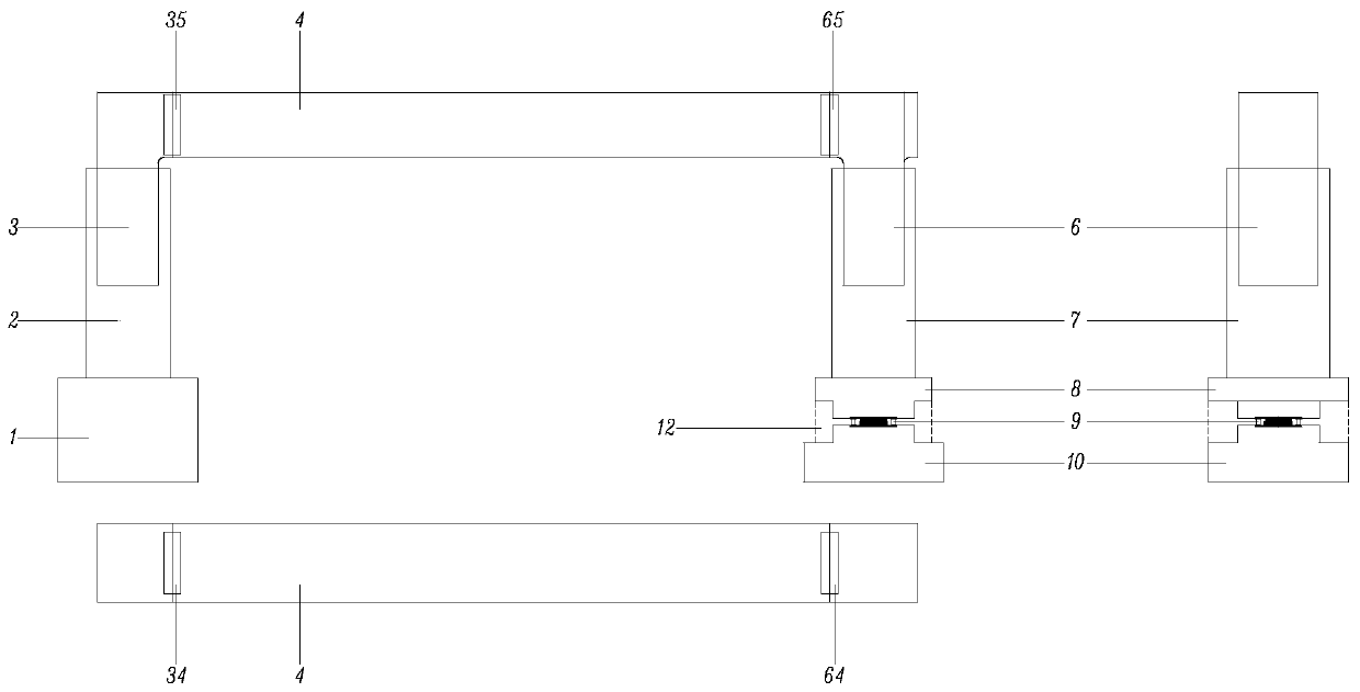 Steel cover beam rotating body crossing existing railway and construction method thereof