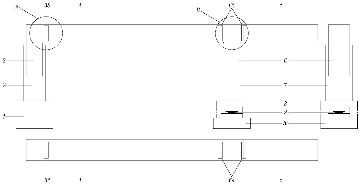 Steel cover beam rotating body crossing existing railway and construction method thereof