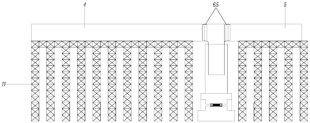 Steel cover beam rotating body crossing existing railway and construction method thereof