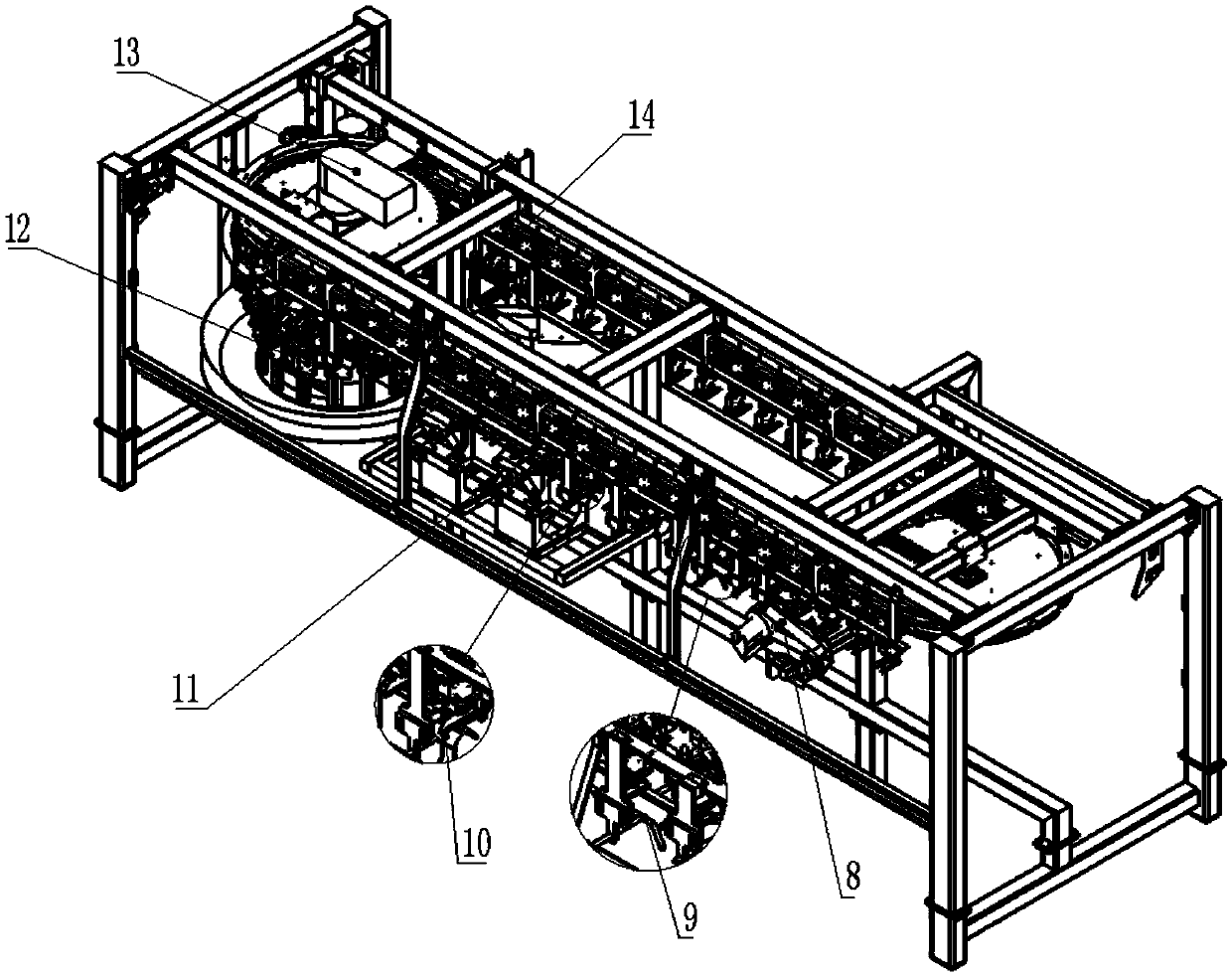 Chicken leg bone-meat separator