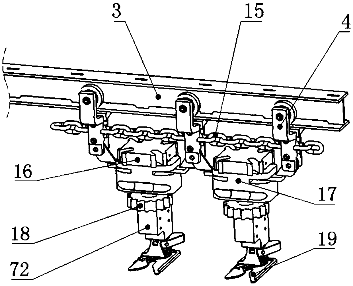 Chicken leg bone-meat separator