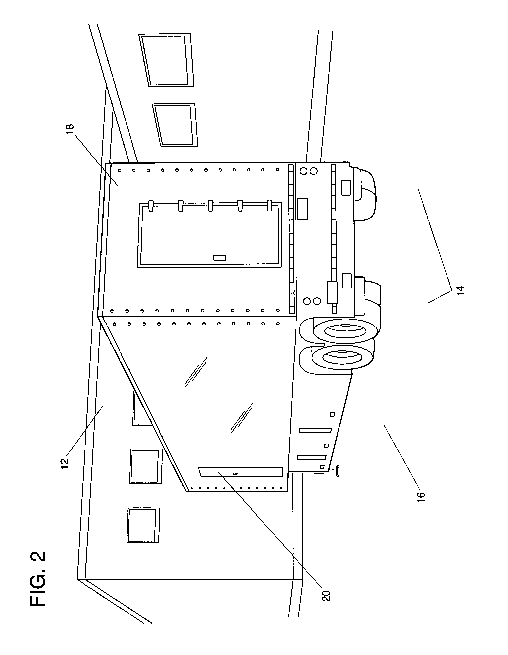 Pre-engineered building for an integral mobile imaging unit