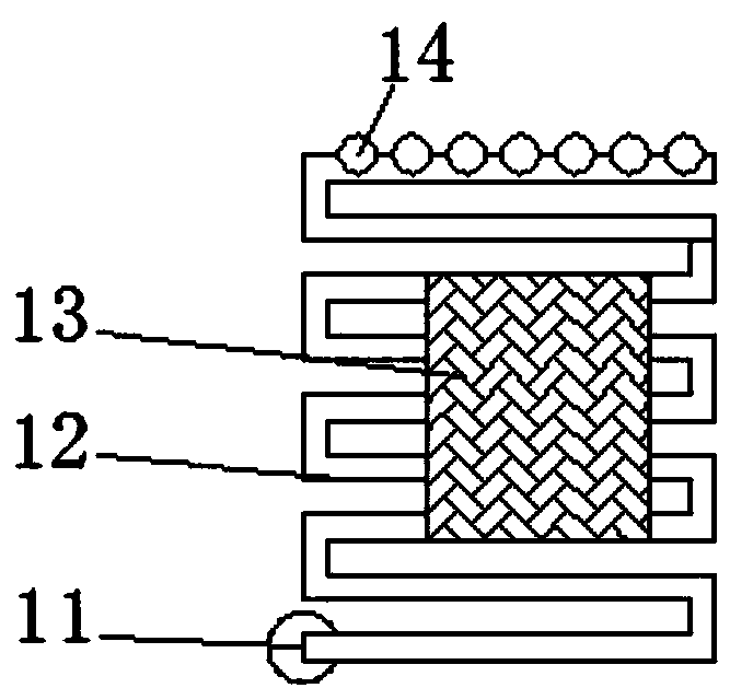 Cooling device for large-scale pump head body forged piece