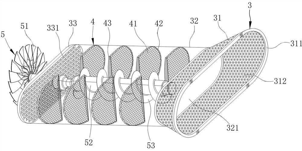 In-net anti-extrusion fishing boat trawling device applied to marine fishery engineering