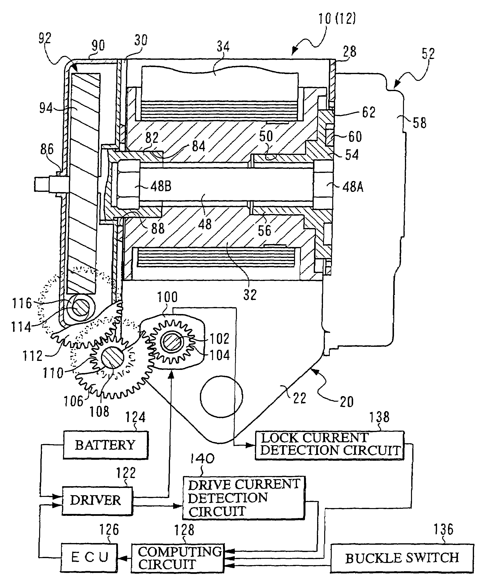 Webbing take-up device