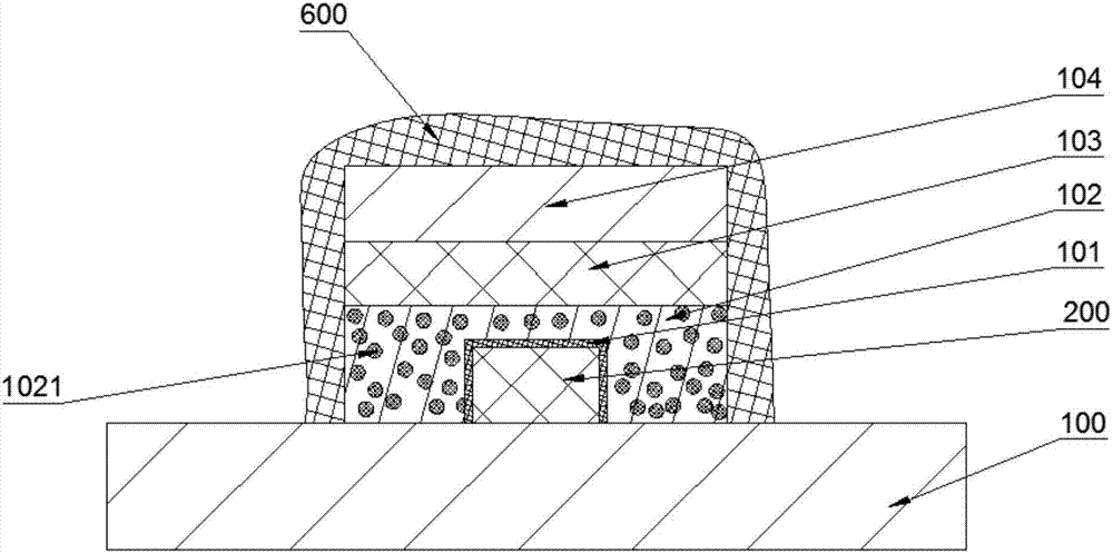 Thermal insulating layer reflection type quantum dot LED encapsulation device and lamp