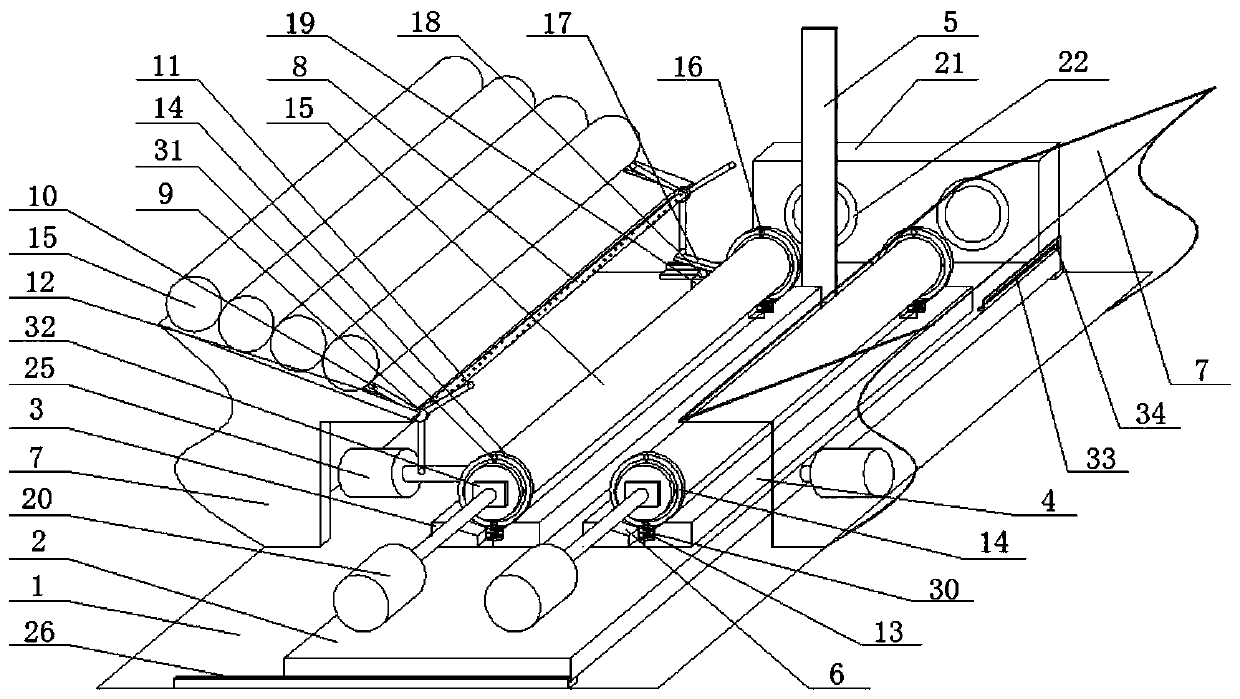 A household paper conveying device