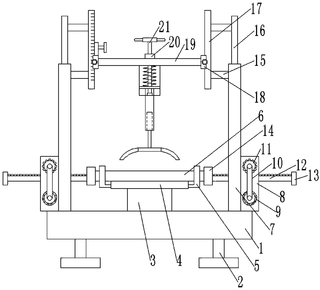 Bending device with bending degree being adjusted conveniently and for production of electronic product