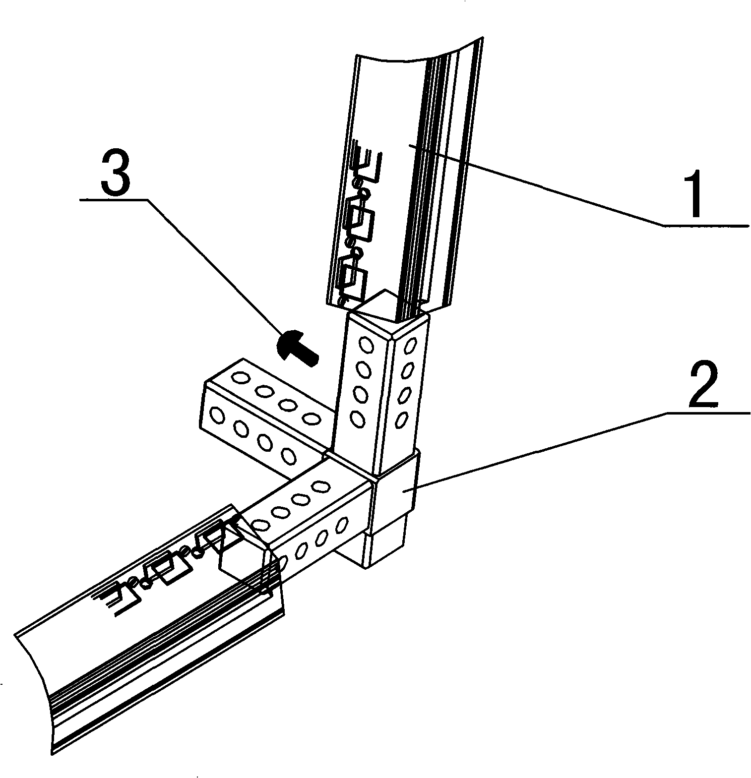 Novel large-power cavity separating type cabinet frame