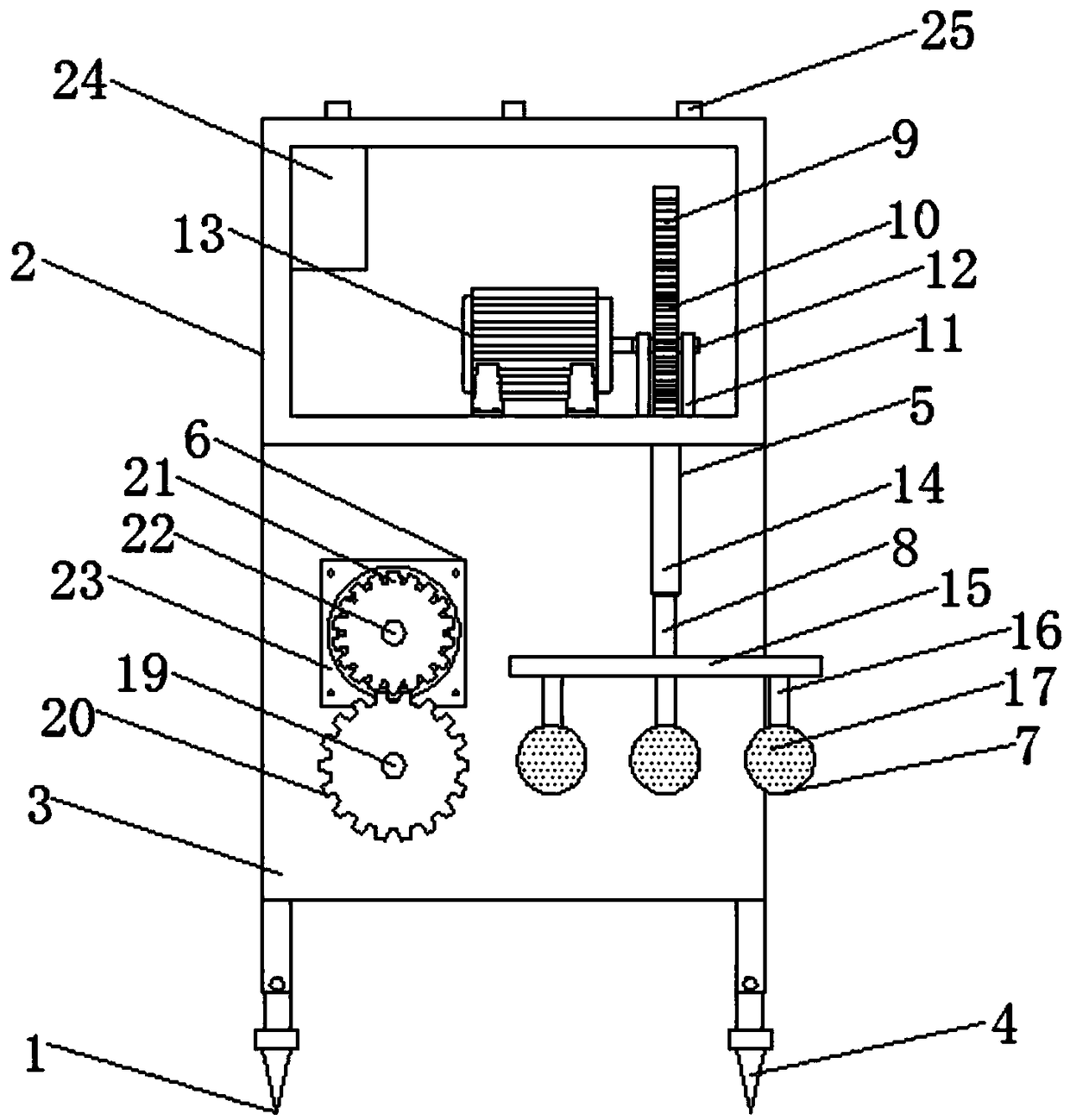 Shore-type wave energy generating device