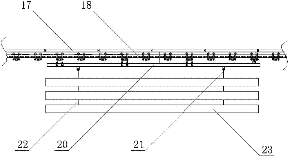 Production line for automatically coating profile steel and coating method thereof