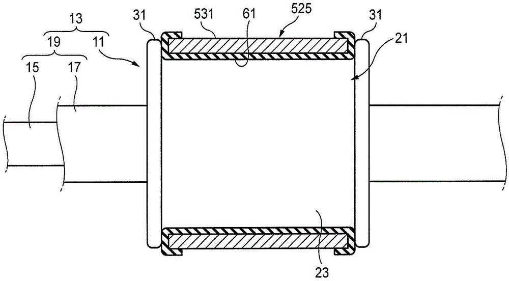 Wire integral clamping mark and wire harness