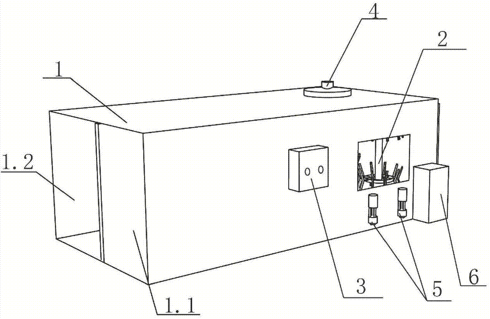 Electrostatic spraying device for clothes hangers