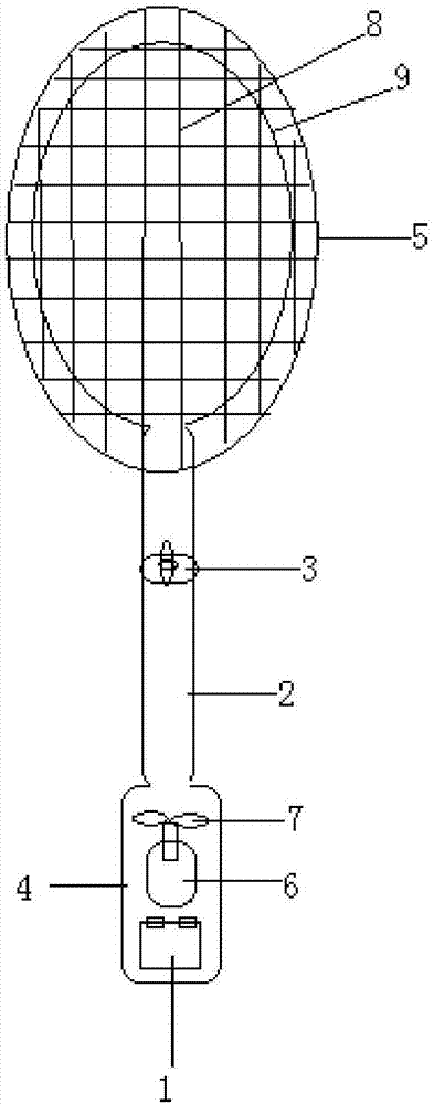 Negative-pressure electric mosquito swatter