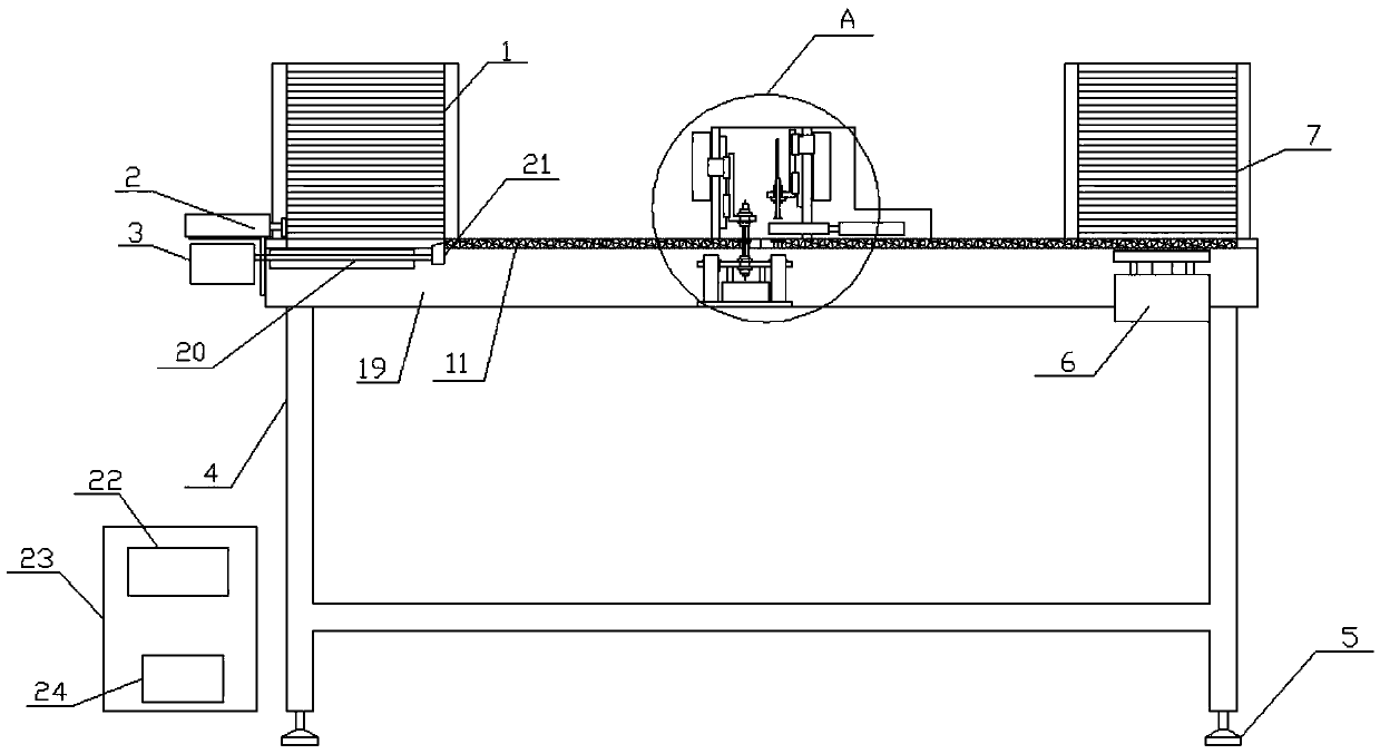 Automatic detection machine for production of button batteries and capacitors