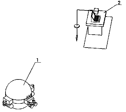 Submarine navigation monitoring system based on laser polarization detection