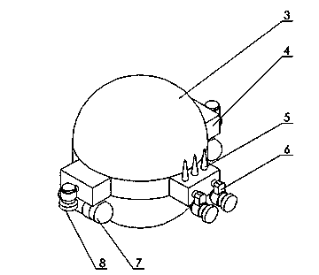 Submarine navigation monitoring system based on laser polarization detection