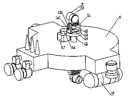 Submarine navigation monitoring system based on laser polarization detection