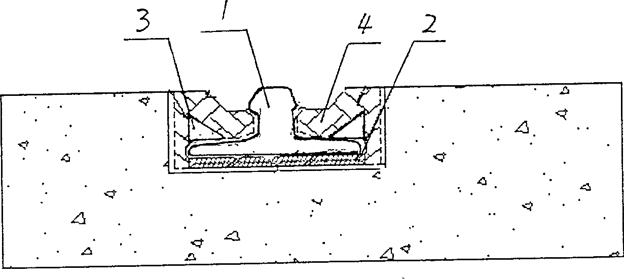 Construction method for guided way for embedded railway traffic engineering