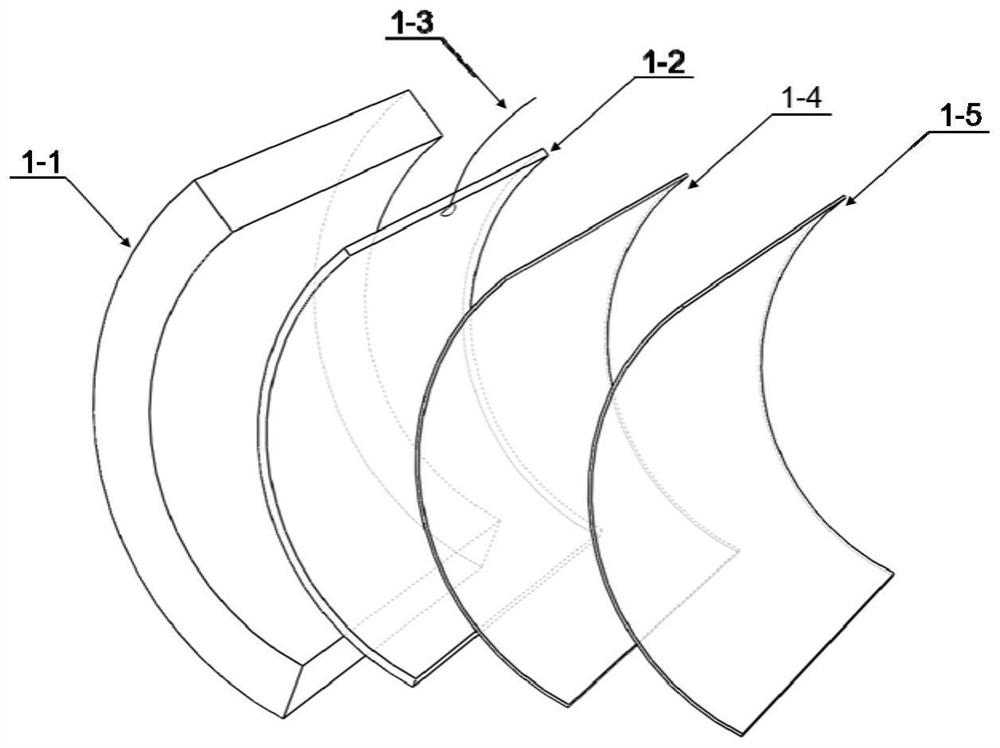 A curved capillary wave propeller and preparation method and propulsion system