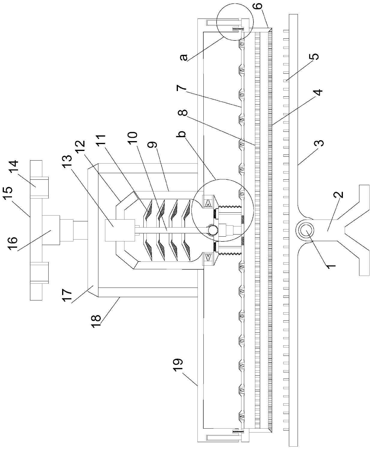 Active flow guide type grain auxiliary dewatering agricultural machine